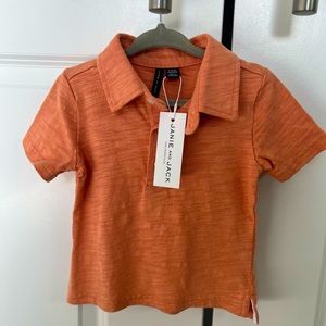 NWT - Janie & Jack Orange Polo